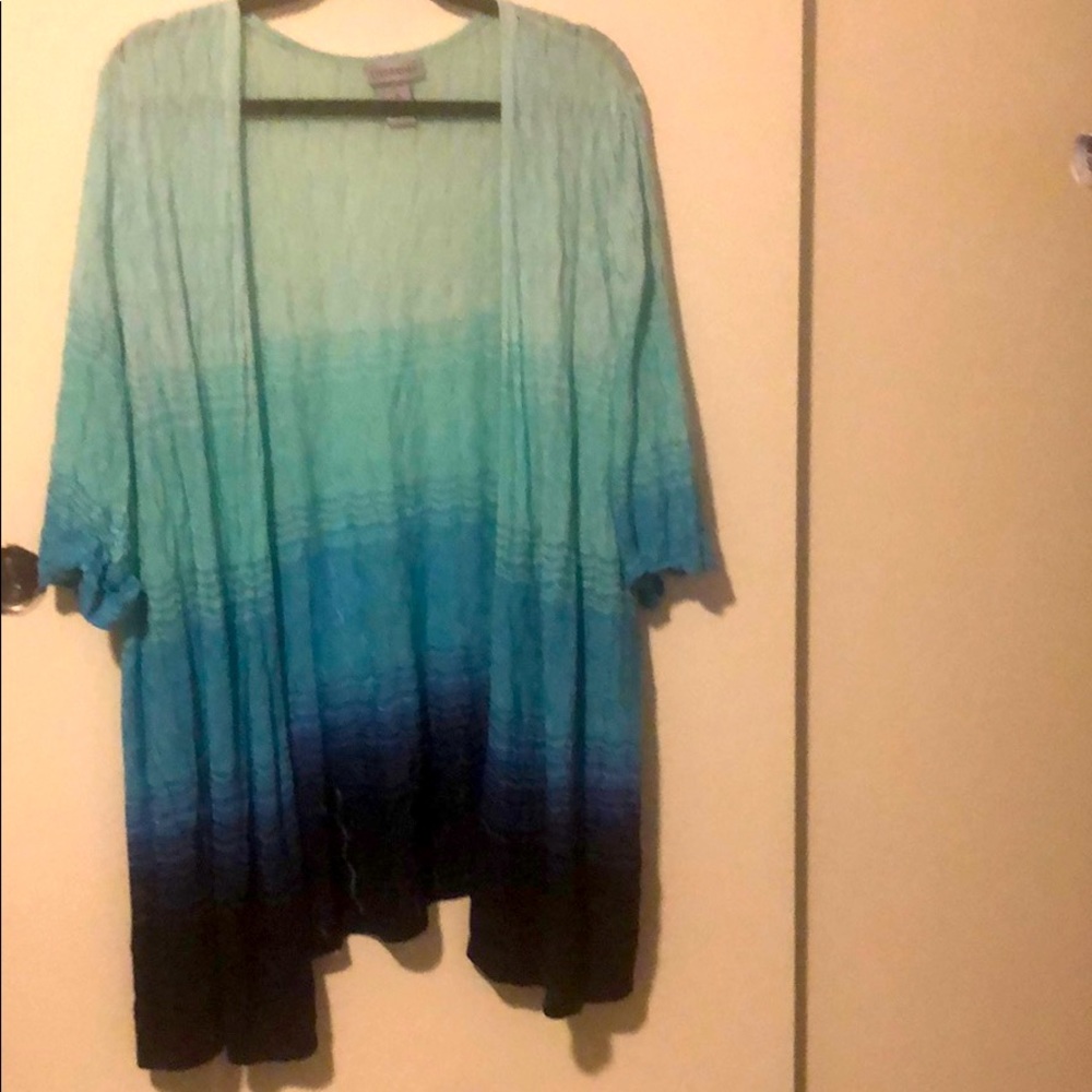 Blue ombré cardigan